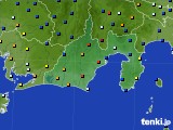 静岡県のアメダス実況(日照時間)(2016年01月18日)