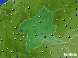群馬県のアメダス実況(風向・風速)(2016年01月18日)