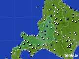 道央のアメダス実況(風向・風速)(2016年01月18日)