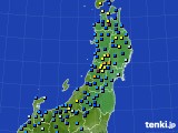 東北地方のアメダス実況(積雪深)(2016年01月19日)