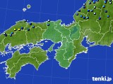 近畿地方のアメダス実況(積雪深)(2016年01月19日)