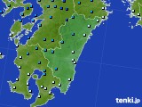 2016年01月19日の宮崎県のアメダス(気温)