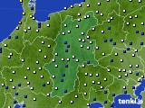 長野県のアメダス実況(風向・風速)(2016年01月19日)