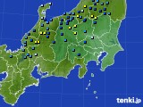 関東・甲信地方のアメダス実況(積雪深)(2016年01月20日)