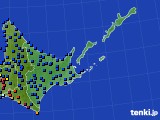 道東のアメダス実況(日照時間)(2016年01月20日)