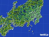 関東・甲信地方のアメダス実況(気温)(2016年01月20日)