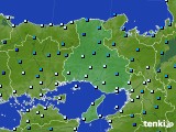 兵庫県のアメダス実況(気温)(2016年01月20日)