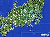 2016年01月20日の関東・甲信地方のアメダス(風向・風速)