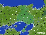 2016年01月20日の兵庫県のアメダス(風向・風速)