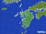 2016年01月21日の九州地方のアメダス(降水量)