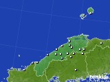 2016年01月21日の島根県のアメダス(降水量)