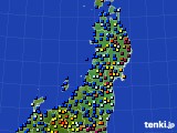 2016年01月21日の東北地方のアメダス(日照時間)