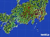 2016年01月21日の東海地方のアメダス(日照時間)