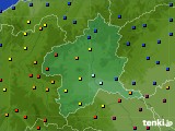 群馬県のアメダス実況(日照時間)(2016年01月21日)