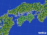 2016年01月21日の四国地方のアメダス(気温)