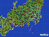 関東・甲信地方のアメダス実況(日照時間)(2016年01月22日)