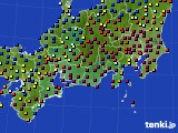 2016年01月22日の東海地方のアメダス(日照時間)