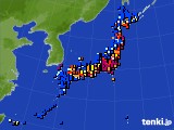 アメダス実況(日照時間)(2016年01月22日)