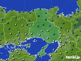 兵庫県のアメダス実況(気温)(2016年01月22日)
