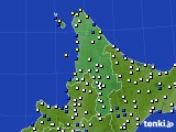 2016年01月22日の道北のアメダス(風向・風速)