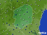 栃木県のアメダス実況(風向・風速)(2016年01月22日)