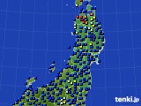 2016年01月23日の東北地方のアメダス(日照時間)