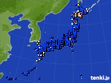 アメダス実況(日照時間)(2016年01月23日)