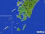 鹿児島県のアメダス実況(日照時間)(2016年01月23日)