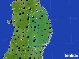 岩手県のアメダス実況(日照時間)(2016年01月23日)
