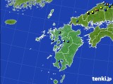 九州地方のアメダス実況(積雪深)(2016年01月24日)