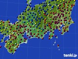 2016年01月24日の東海地方のアメダス(日照時間)
