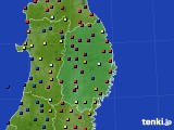 2016年01月24日の岩手県のアメダス(日照時間)