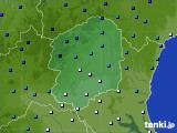 栃木県のアメダス実況(気温)(2016年01月24日)