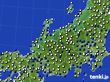 2016年01月24日の北陸地方のアメダス(風向・風速)
