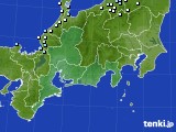 東海地方のアメダス実況(降水量)(2016年01月25日)