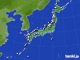 アメダス実況(降水量)(2016年01月25日)