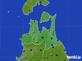 青森県のアメダス実況(積雪深)(2016年01月25日)