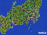 関東・甲信地方のアメダス実況(日照時間)(2016年01月25日)