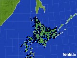 北海道地方のアメダス実況(気温)(2016年01月25日)