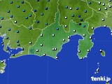 静岡県のアメダス実況(気温)(2016年01月25日)