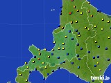 2016年01月26日の道央のアメダス(積雪深)