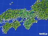 近畿地方のアメダス実況(気温)(2016年01月26日)