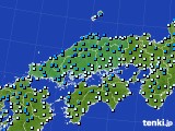 中国地方のアメダス実況(気温)(2016年01月26日)