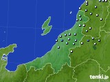 新潟県のアメダス実況(降水量)(2016年01月27日)
