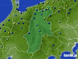 長野県のアメダス実況(積雪深)(2016年01月27日)