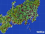 関東・甲信地方のアメダス実況(日照時間)(2016年01月27日)