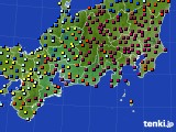 2016年01月27日の東海地方のアメダス(日照時間)
