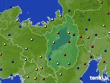 滋賀県のアメダス実況(日照時間)(2016年01月27日)