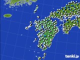 九州地方のアメダス実況(気温)(2016年01月27日)