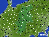 長野県のアメダス実況(風向・風速)(2016年01月27日)